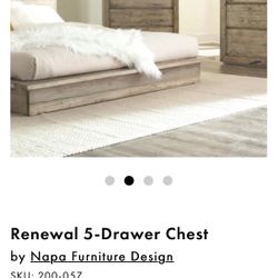 👔🧦 Napa Furniture Rustic 5 Drawer Wooden Chest/Dresser