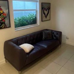 Leather couch