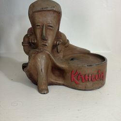 Vintage Promotional Kahlua Bottle Holder Tiki Unknown Material On Foam