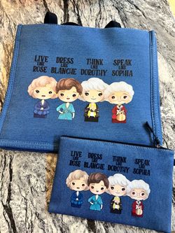 Golden Girls Tote Bag and Zip bag