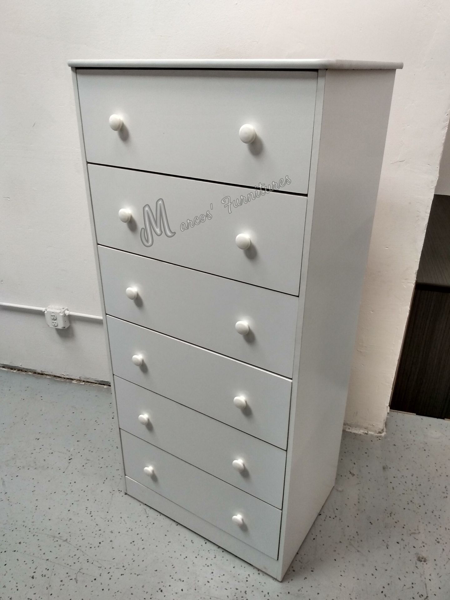 White Tall Bedroom Dresser!