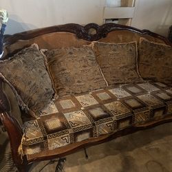 Wooden couch