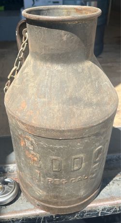 Vintage 8-Gallon Metal Milk Can – California Dairy Can