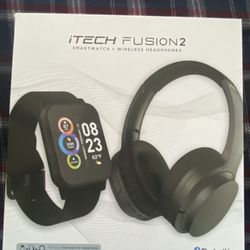 I Tech Fusion 2  Smartwatch +headphones 