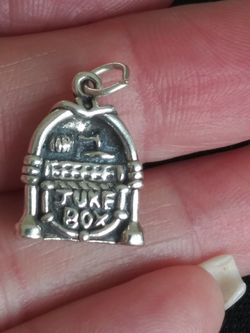 VTG.STERLING Silver 925 jukebox charm