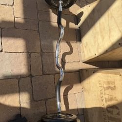 Curling Barbells With Weights