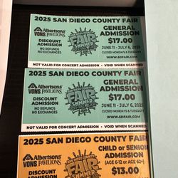 SD Fair TIX last Day 