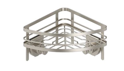 Corner suction mount shower