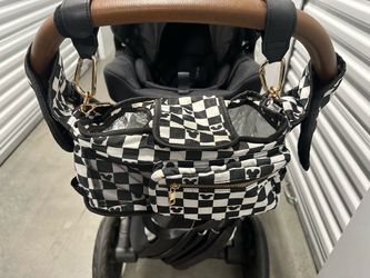 Mickey Mouse Checkered Stroller Organizer Bag