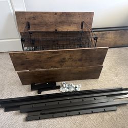 Queen Bed Frame w/ Storage Drawers (Disassembled)