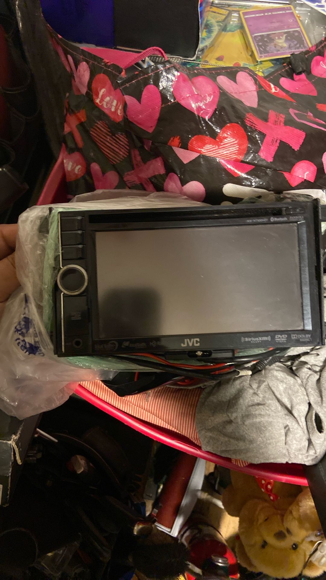 JVC double den DVD radio
