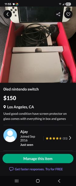 Nintendo switch oled
