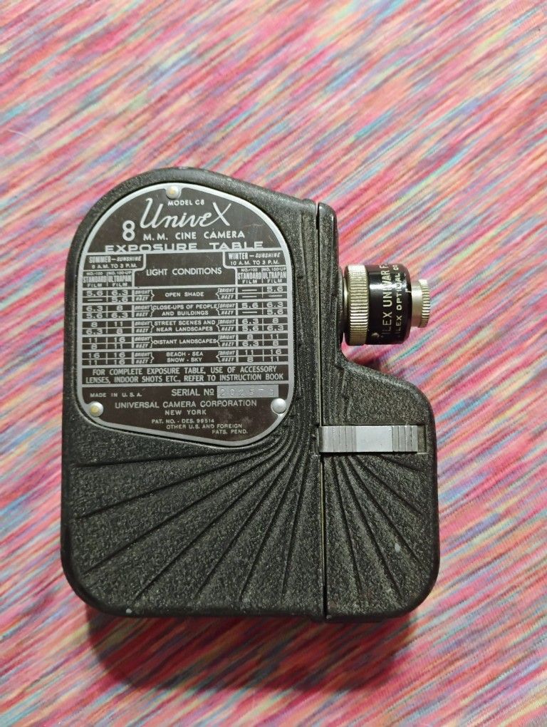 Vintage Univex 8mm Cine Camera Model C8