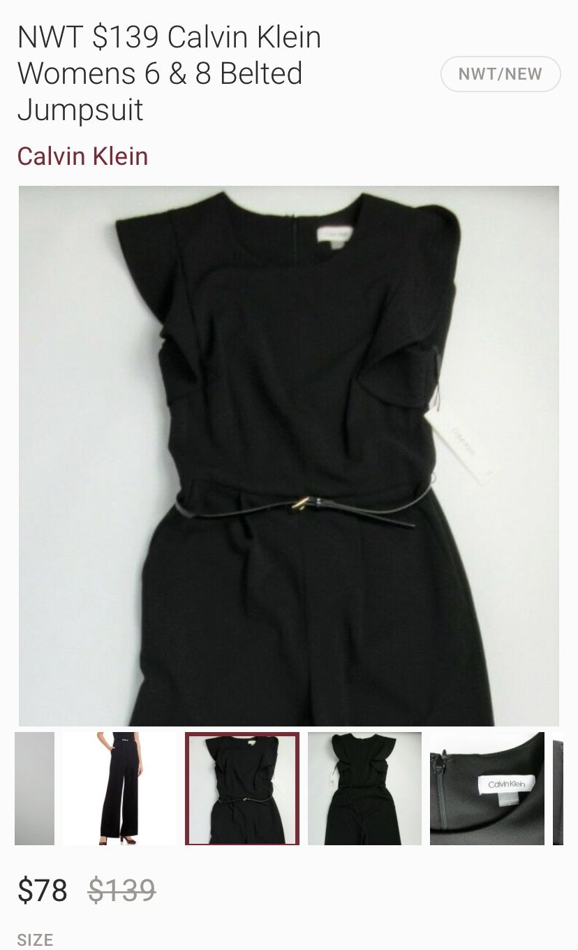 Calvin Klein One Piece Jumpsuit
