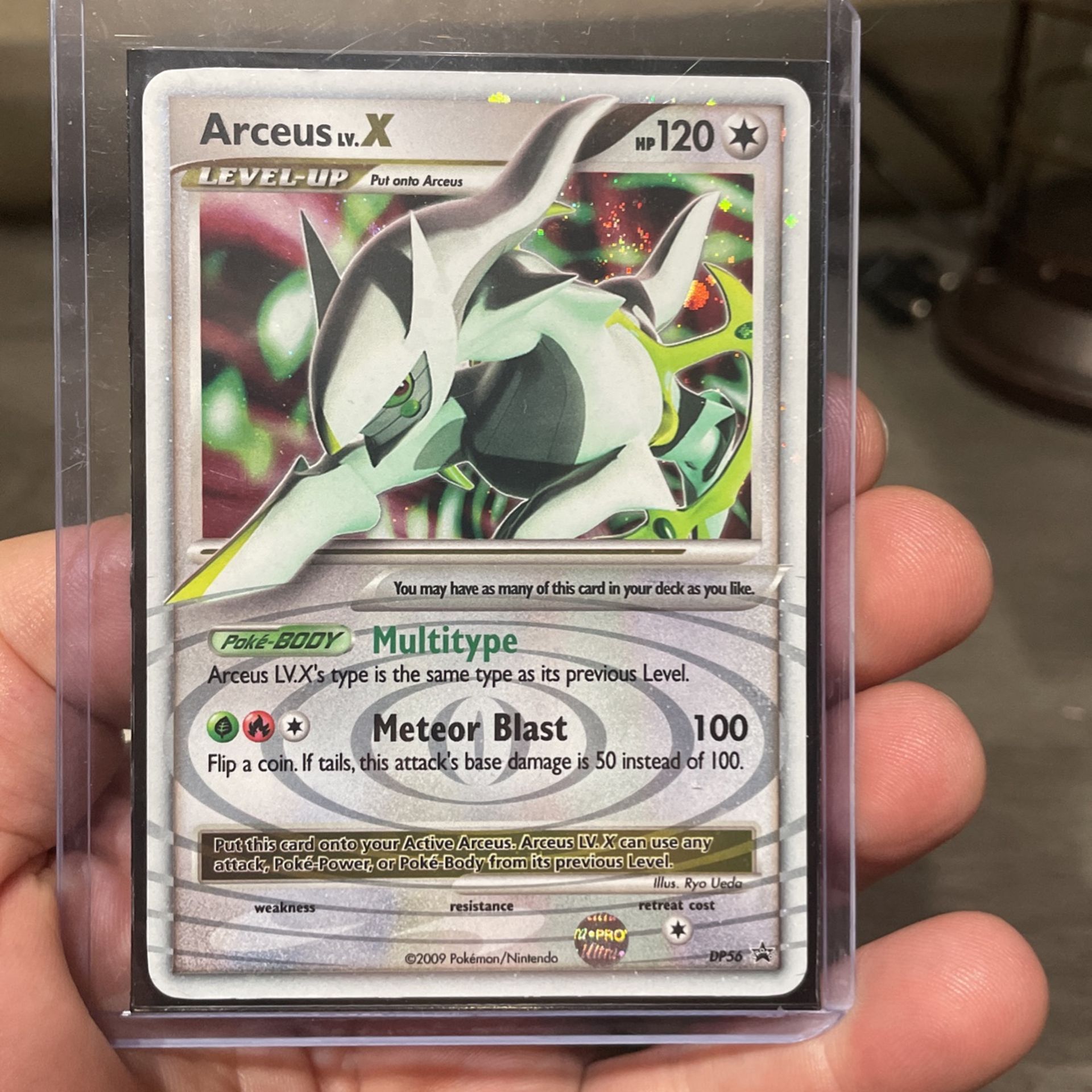 Arceus Lv.X ULTRA RARE DP56 Promo Pokemon Silver HOLO 2009 Legends