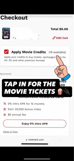 Movie Tickets Cinemark