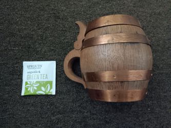 Wood barrel stein/mug!