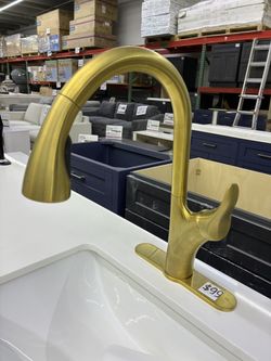 Kohler Simplice Pull-Down Kitchen Faucet Gold