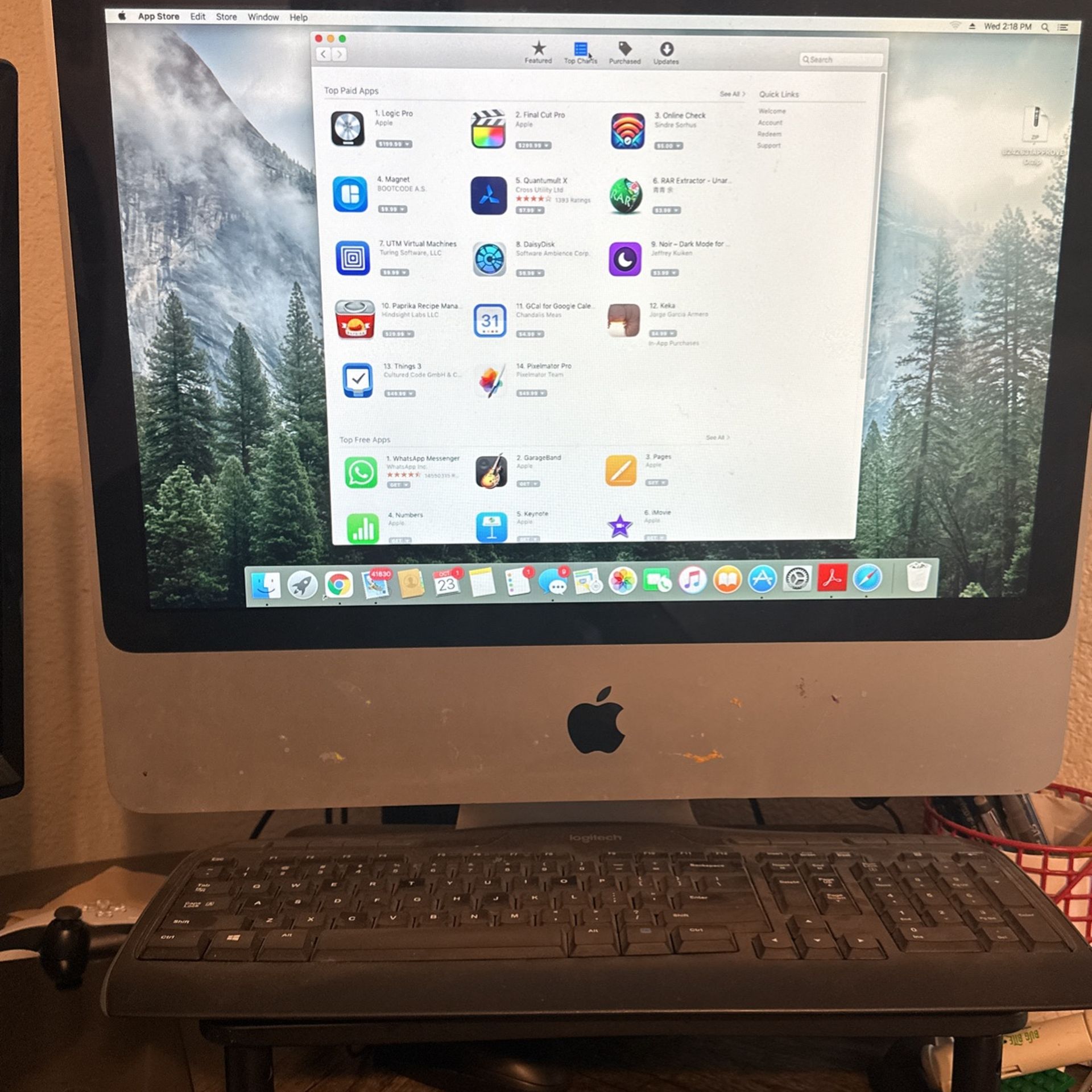 値下美品☆ iMac 21.5 inch Logic X pro インストールオプション有 