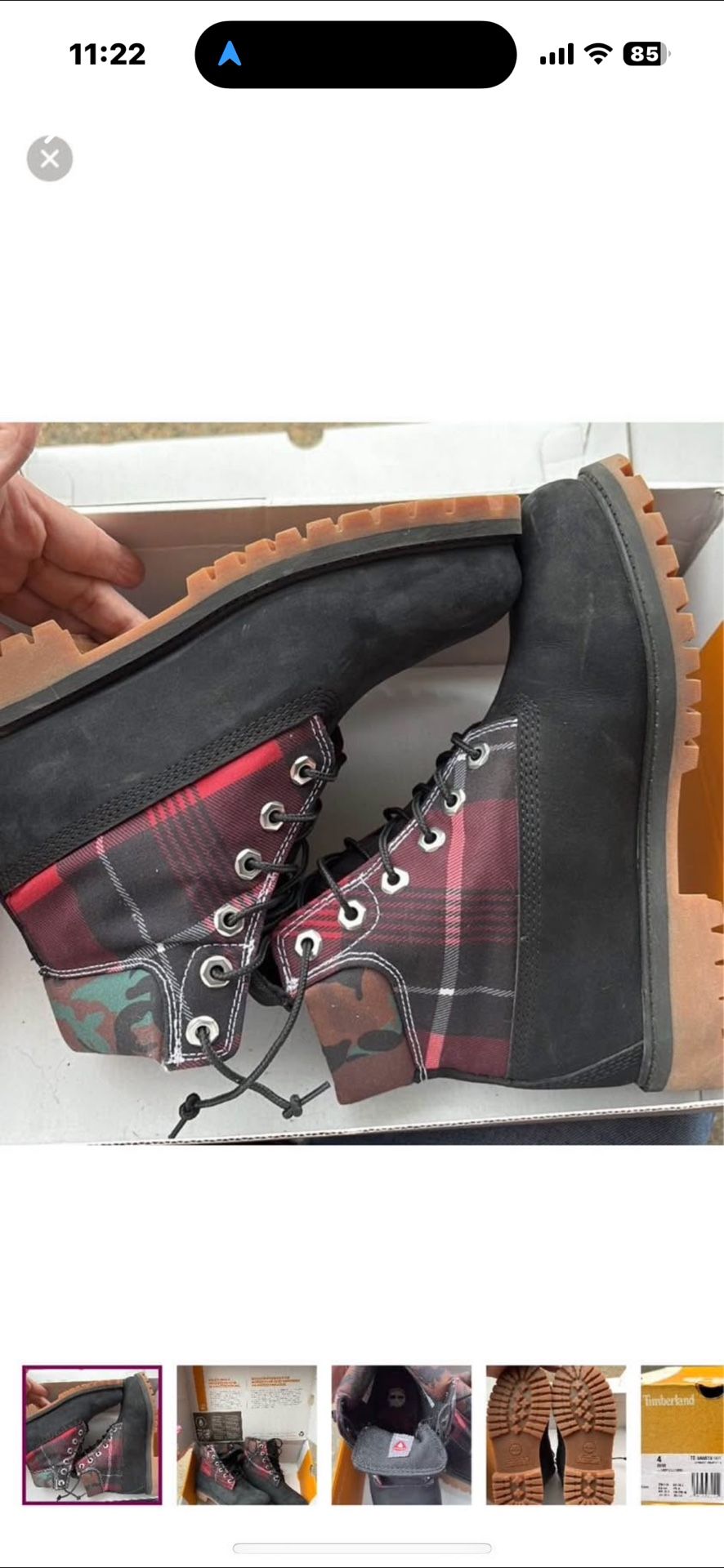 New Timberland Boots Size 4