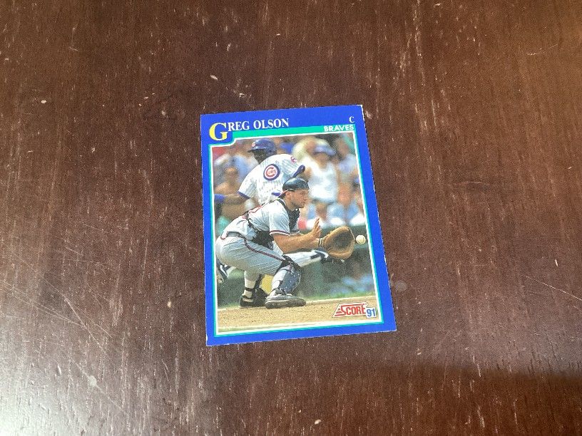 Greg Olson Baseball Card 