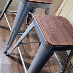 24" Metal Bar Stools 