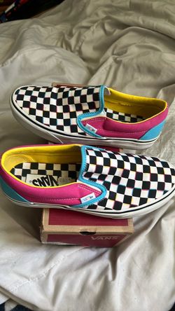 Crazy checkered slip on vans multicolored (discontinued)
