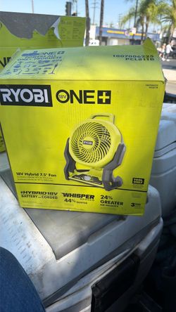 Ryobi one 18 v hybrid 7.5 fan