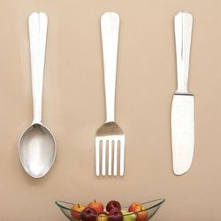 Big Spoon And Fork Silver