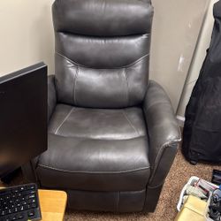 Leather Recliner Rocks, Swivels, Manual