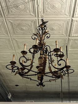 Currey & Company chandeliers. Two Available
