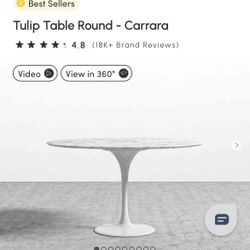 Marble Tulip Table dining table