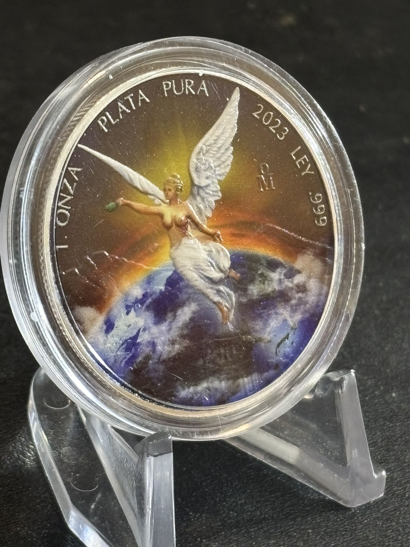 2023 Colorized Libertad 1 Ounce Pure Silver Plata Pura