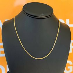 Jewelry 14k yellow gold Wheat necklace chain 18" 3.00mm width