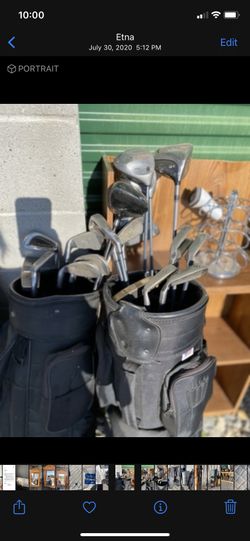 Golf Club Assortment And Two Bags ! 