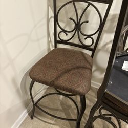 Upholstered Barstools . Set Of Four 