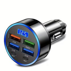 6 Port Car Power To USB - Car Port Adapter