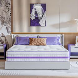 Full Size Mattress, 10 inch Hybrid Memory Foam Full Mattress in a Box, Double Mattres Full Medium Firm and Pocket Spring, Sleep Supportive