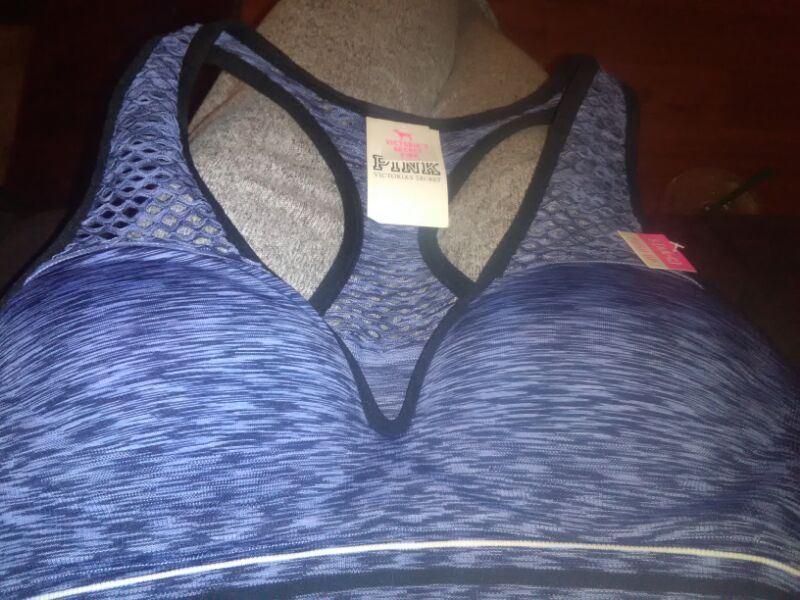 Pink vs push up bra