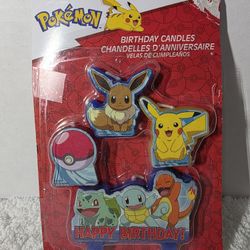 Amscan Pokémon Birthday Character Candle Set