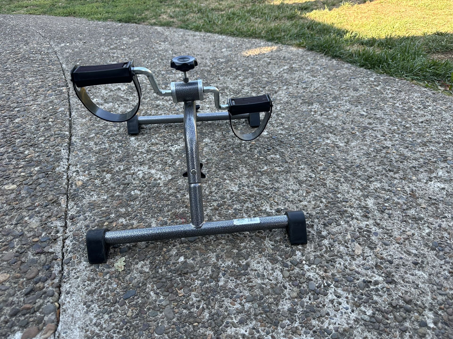 Under desk, bike pedal