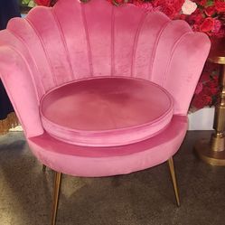 Pink velvet chairs