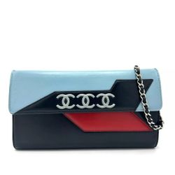 CHANEL HANDBAG WALLET ON CHAIN AIRLINE WOC LEATHER POUCH BOX HAND BAG Multiple colors