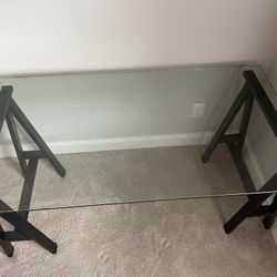 Atticus Glass Desk And Chair