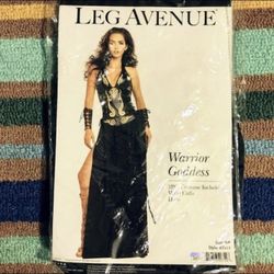 Warrior goddess, Halloween, cosplay costume, princess you see leg avenue, two piece dress cuff