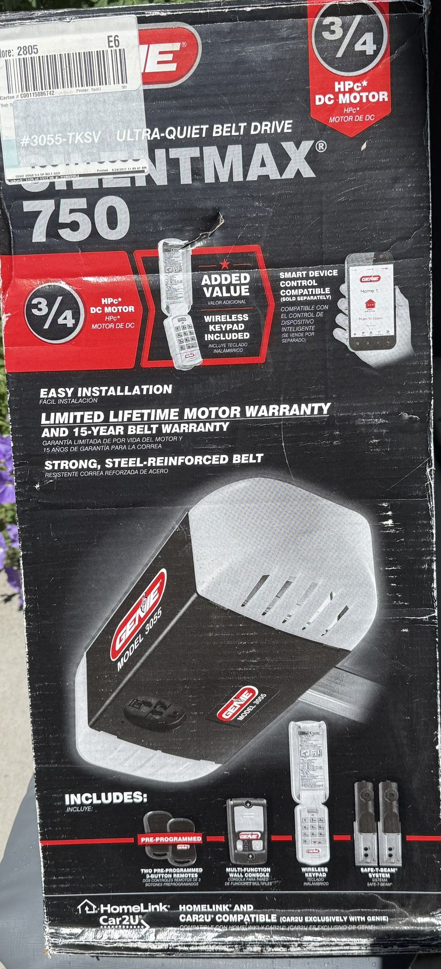 Genie Brand Garage Door Opener 