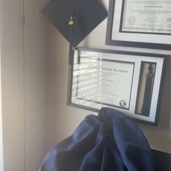 Navy Blue Cap & Gown