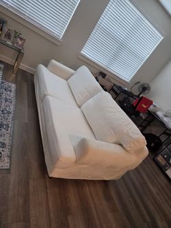 Modern White 3-Seater Sofa / Couch – Comfortable & Stylish