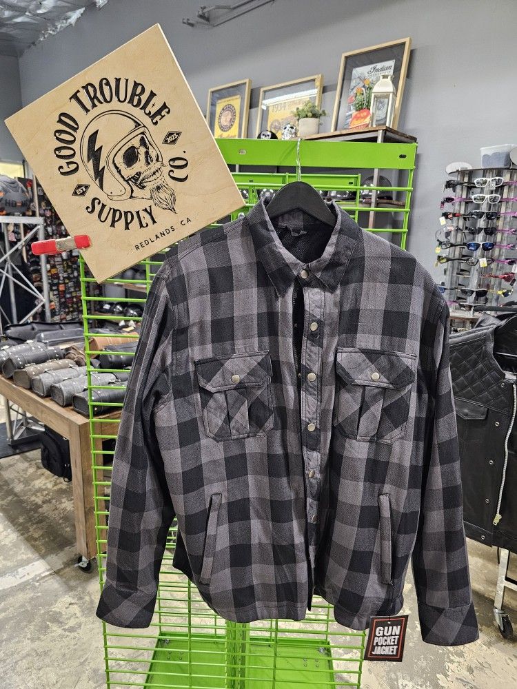 Kevlar Riding Flannel With Removable Pads