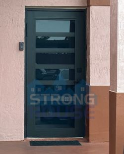 Modern Hurricane Impact Single Entry Door